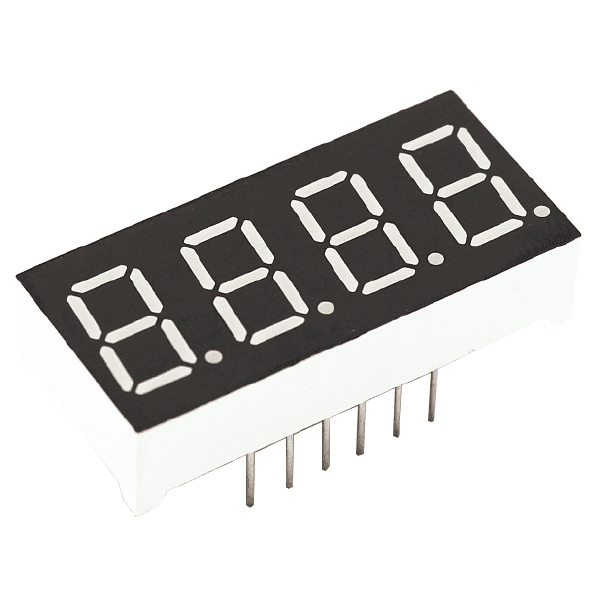 DISPLAY 7 SEGMENTOS 4 DIGITOS ANODO COMUN