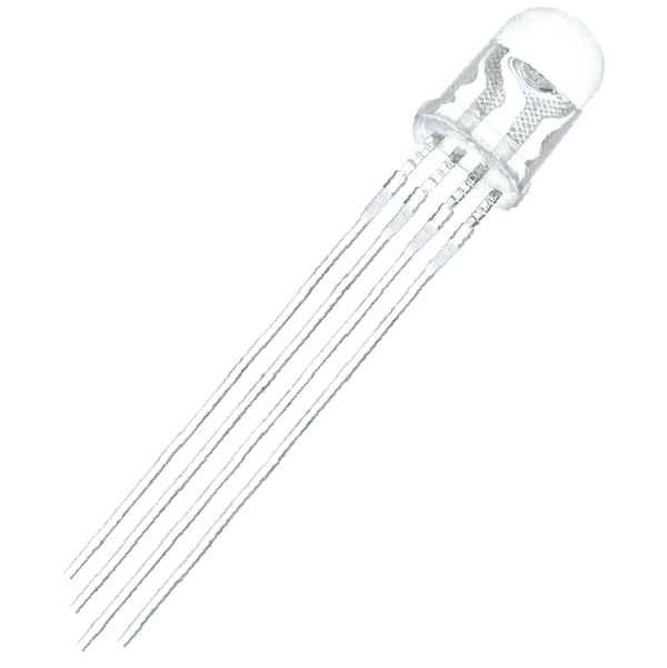 LED ALTO BRILLO 5mm RGB 4 PINES ANODO COMUN
