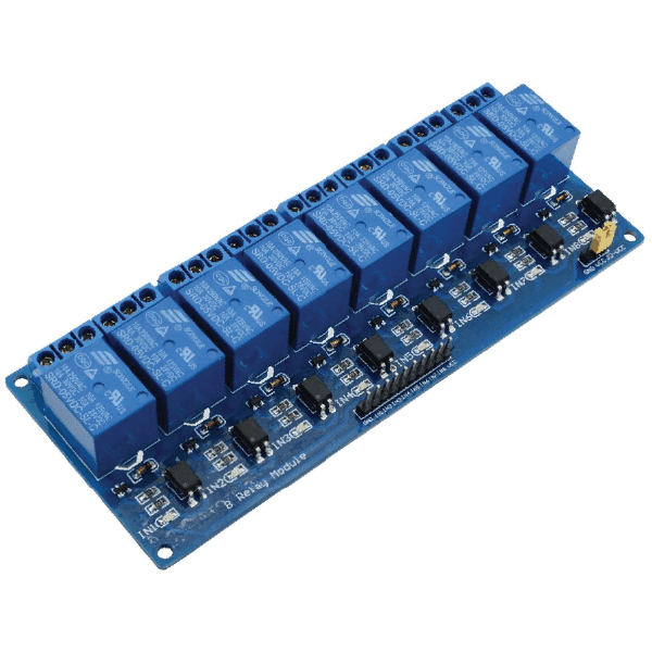 RELE 5V 8 CANALES CON OPTOACOPLADOR