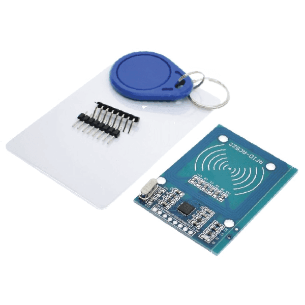 LECTOR DE TARJETAS RFID 13.56MHz RC522 + TARJETA + LLAVERO