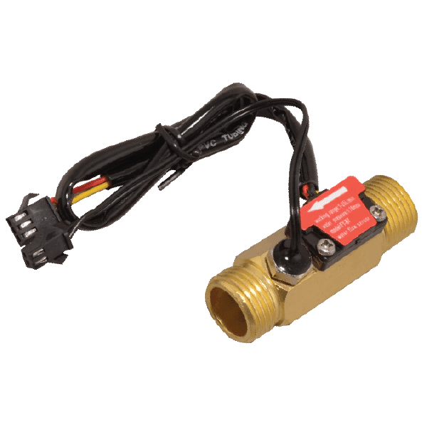 SENSOR DE CAUDAL + SENSOR DE TEMPERATURA YF-B6 3/4" 1-30l/min (DE LATON)