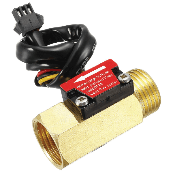 SENSOR DE CAUDAL YF-B2 1/2" 1-25l/min (DE LATON)