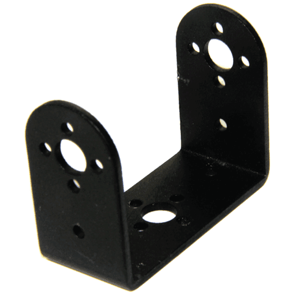 SOPORTE EN U CORTO DE ALUMINIO PARA SERVOMOTOR