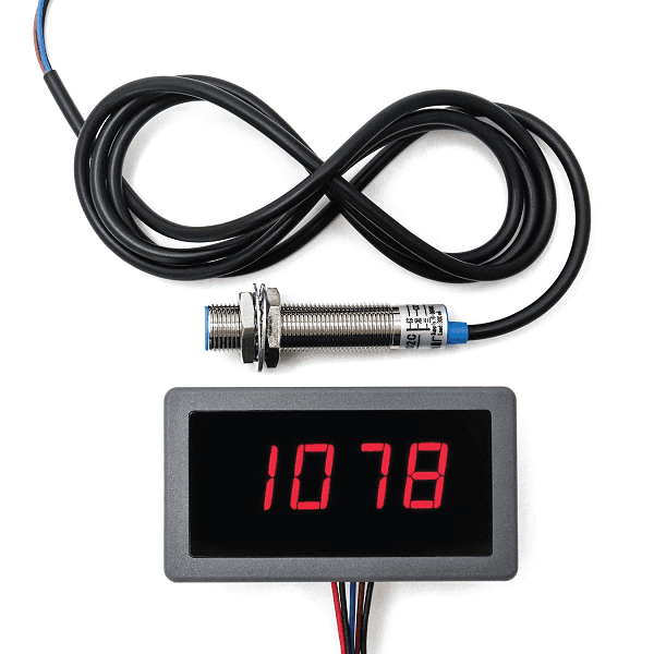 TACOMETRO SENSOR DE VELOCIDAD 8-24VDC + SENSOR EFECTO HALL