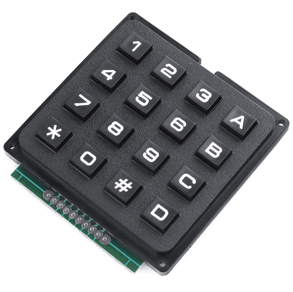 TECLADO NEGRO 4x4