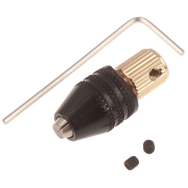 MINI MANDRIL AJUSTABLE 0.5-3.2mm PARA EJE MOTOR 2.3mm