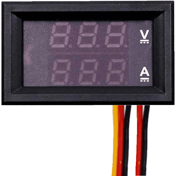 VOLTIMETRO AMPERIMETRO DIGITAL DC 0.28" 100V 50A
