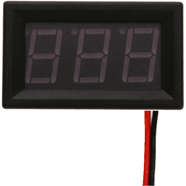 VOLTIMETRO DIGITAL DC 0.56" 3.5-30V 2 CABLES