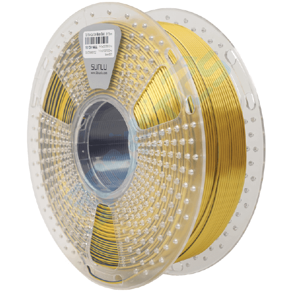 FILAMENTO PLA+ SILK DUAL-COLOR NEGRO DORADO 1Kg 1.75mm