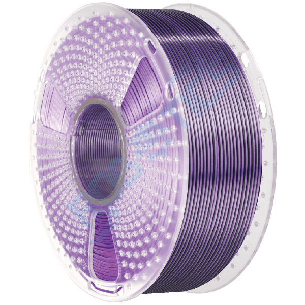 FILAMENTO PLA+ SILK DUAL-COLOR NEGRO PURPURA 1Kg 1.75mm