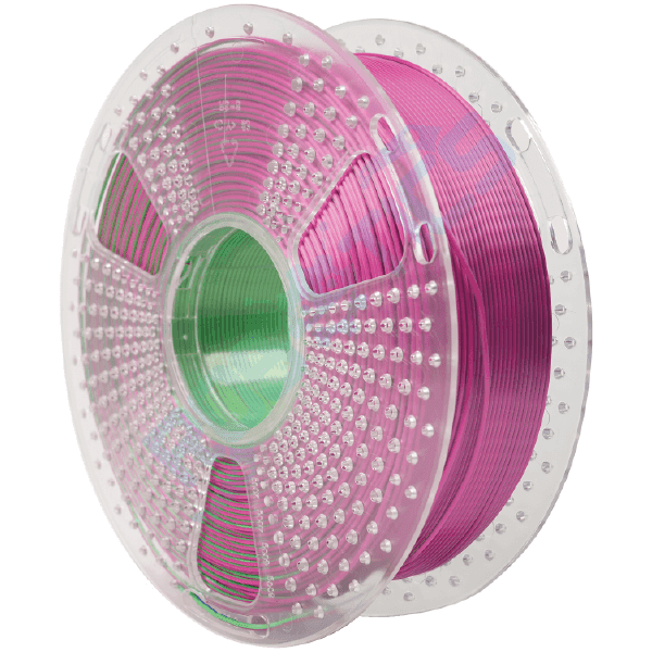 FILAMENTO PLA+ SILK TRI-COLOR AZUL VERDE PURPURA 1Kg 1.75mm