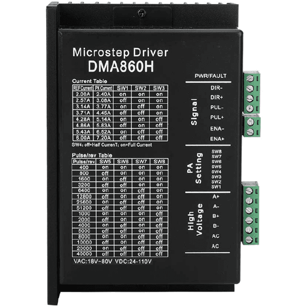 DRIVER MOTOR A PASOS DMA860H 7.2A