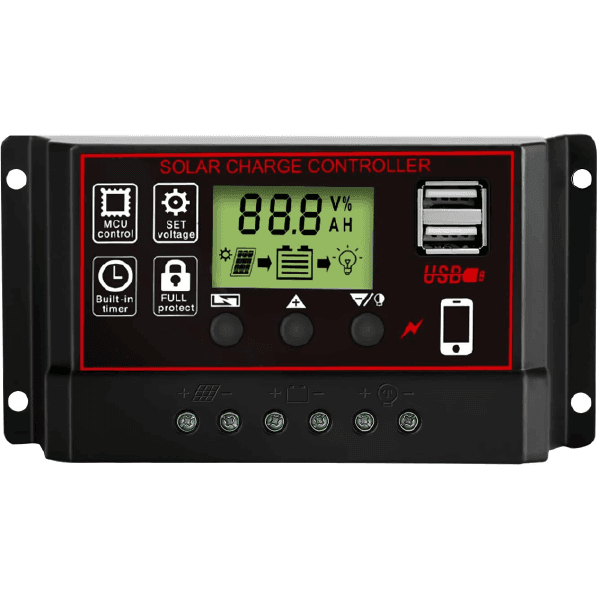 CONTROLADOR DE CARGA SOLAR 30A (VERSION MEJORADA)