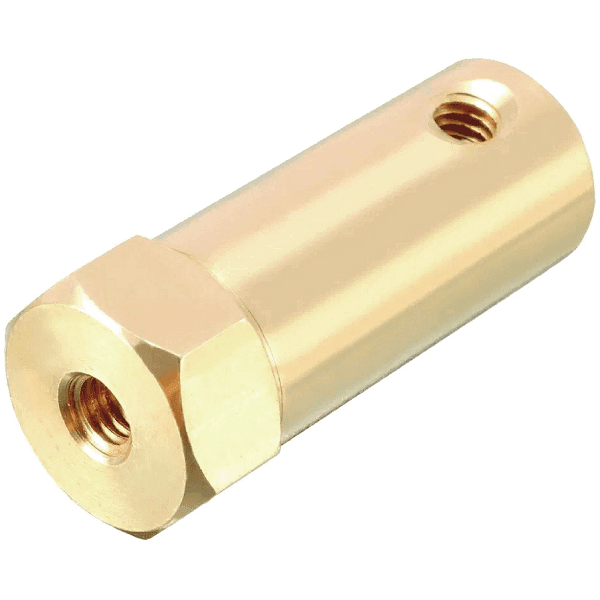ACOPLE DE BRONCE PARA LLANTA Y MOTOR + TORNILLOS 30mm