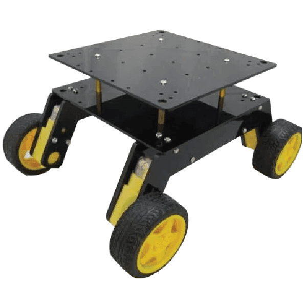 KIT CHASIS CARRO ROBOT CON SUSPENSION