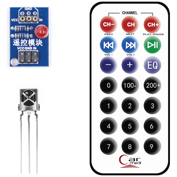 KIT CONTROL REMOTO + RECEPTOR + BATERIA