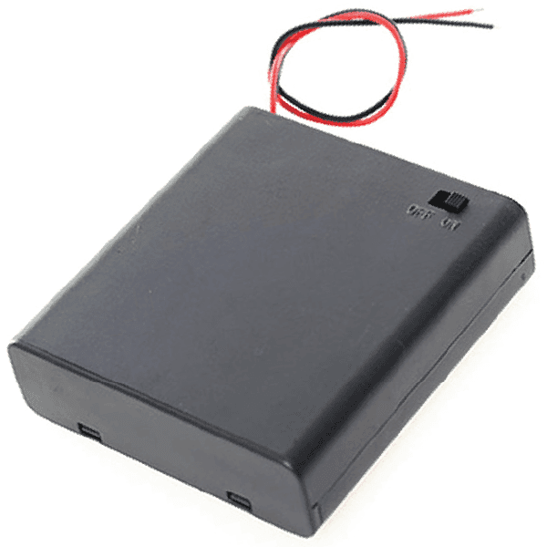 x4 AA PORTA BATERIA + TAPA + SWITCH ON/OFF